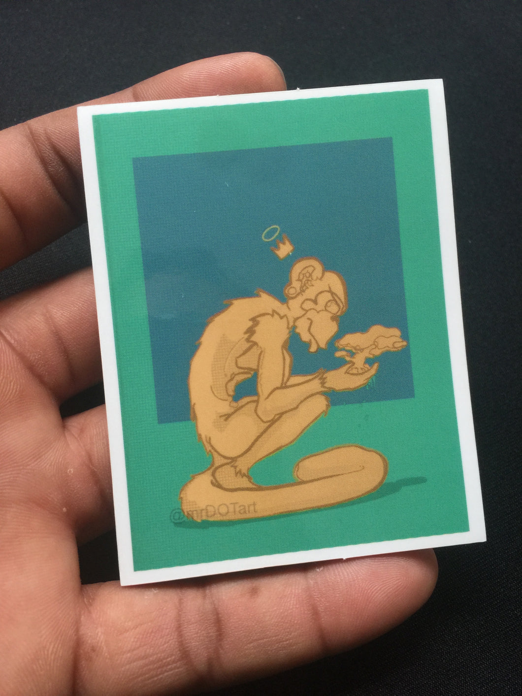 Whelming Monkey Sticker – Hippie Mobb